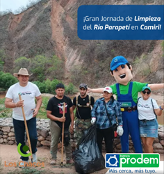 EN UNA GRAN JORNADA DE LIMPIEZA, MÁS DE 500 VOLUNTARIOS SE UNIERON AL BANCO PRODEM S.A.