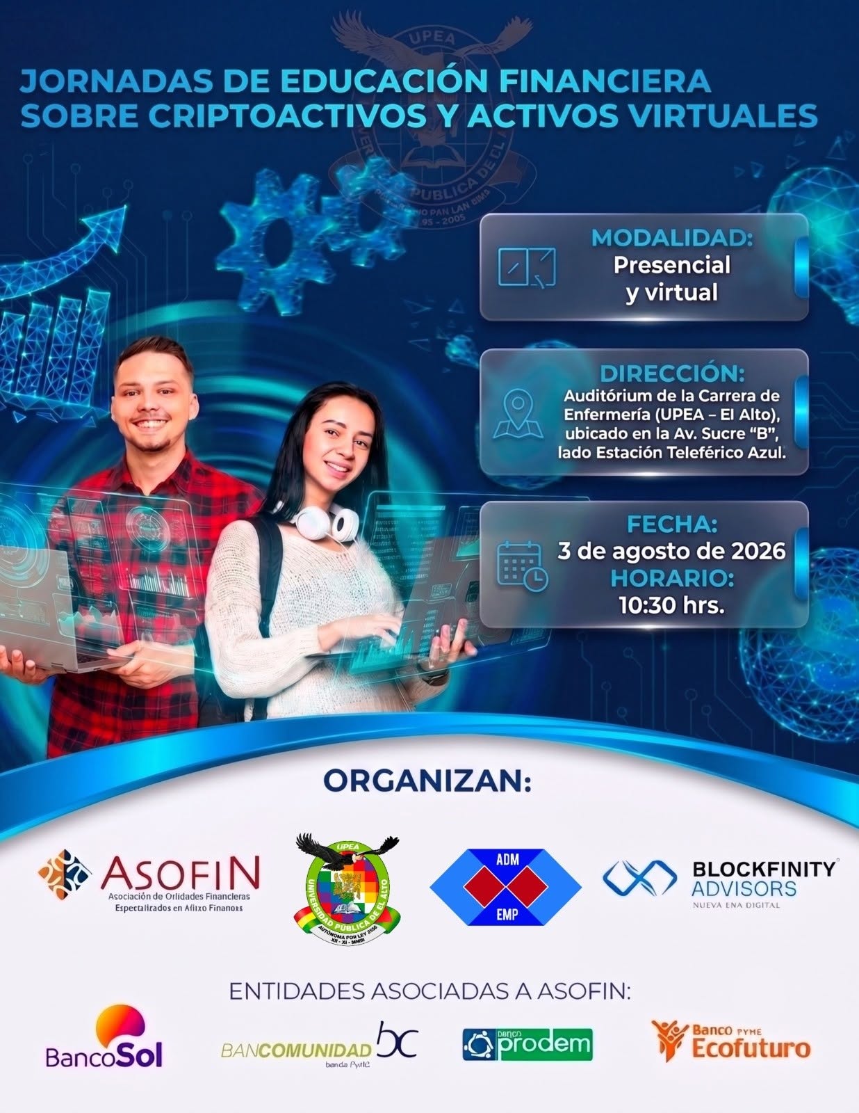 JORNADAS DE EDUCACION FINANCIERA SOBRE CRIPTOACTIVOS Y ACTIVOS VIRTUALES